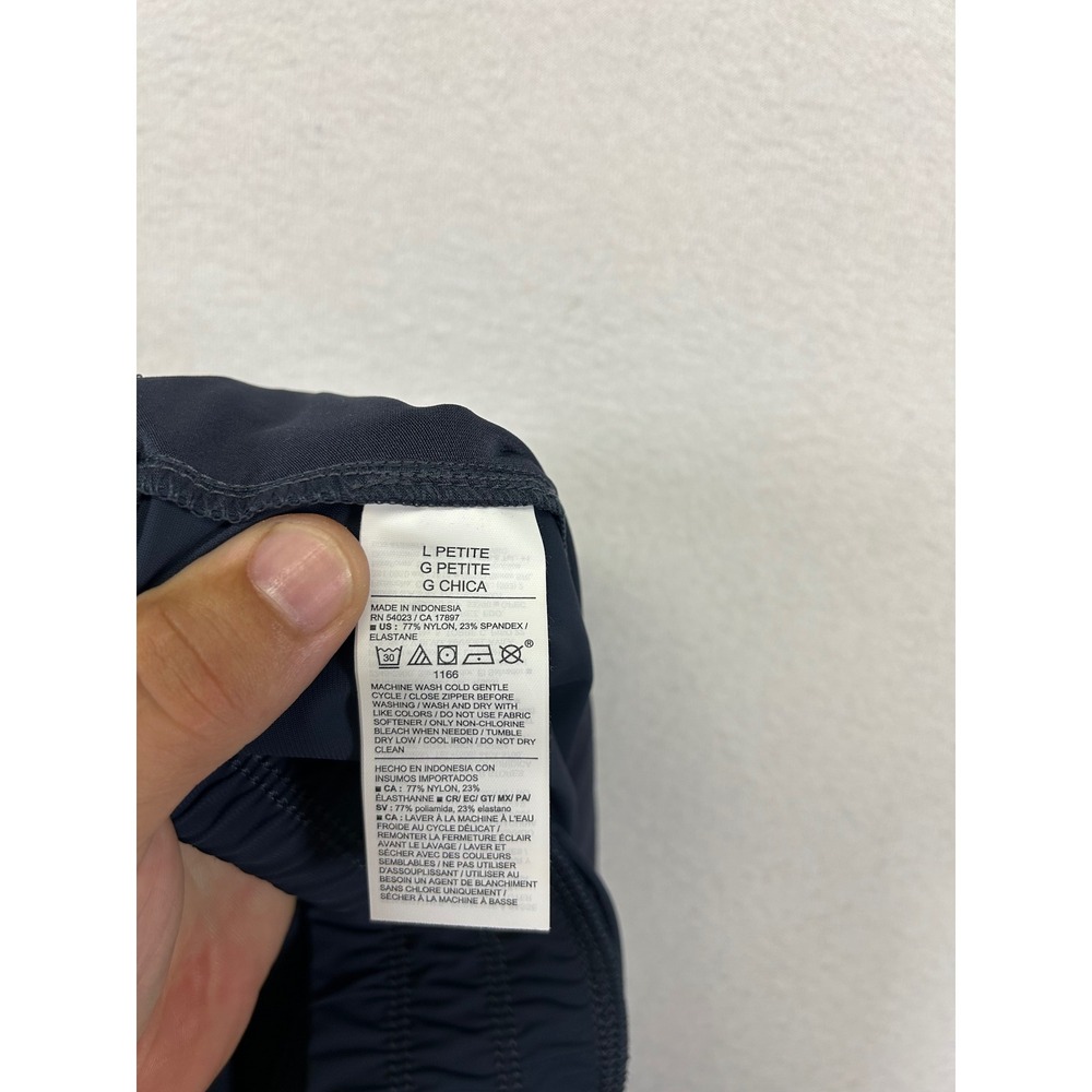 Old Navy Gorpcore Athleisure Womens L Petite Navy Blue SleekTech Cargo Joggers - Picture 7 of 10